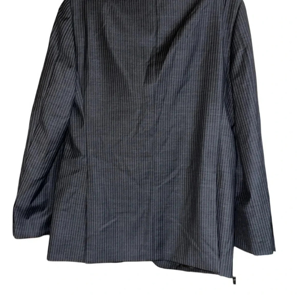 John Varvatos Gray Striped Wool Blazer Suit Jacket Size 40L - Picture 6 of 10